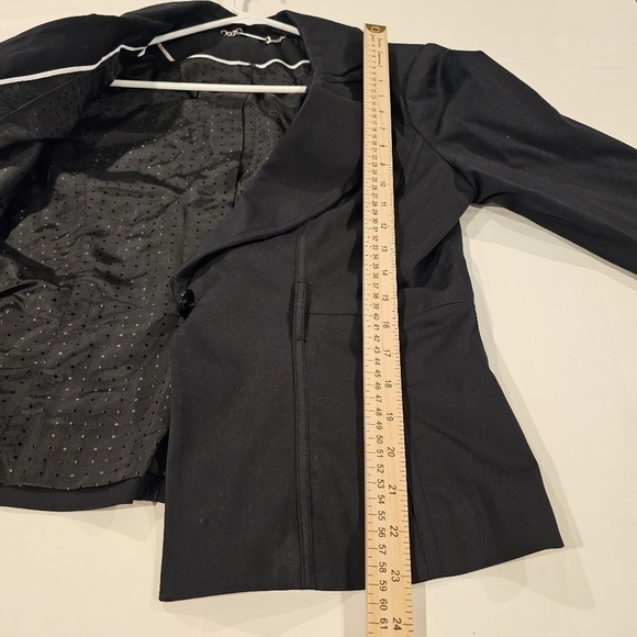 WHITE HOUSE BLACK & WHITE Black Shawl Tuxedo Evening Event Blazer Jacket sz M - Picture 9 of 15